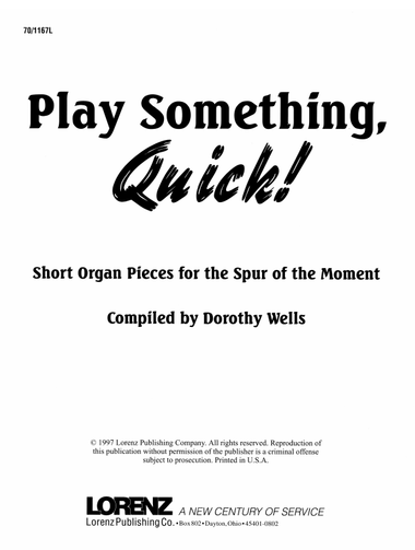 Play Something, Quick! (Digital Download)