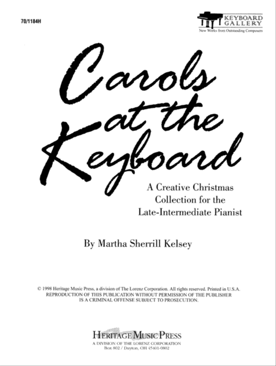 Carols at the Keyboard (Digital Download) Piano Solo scores gallery preview page 1