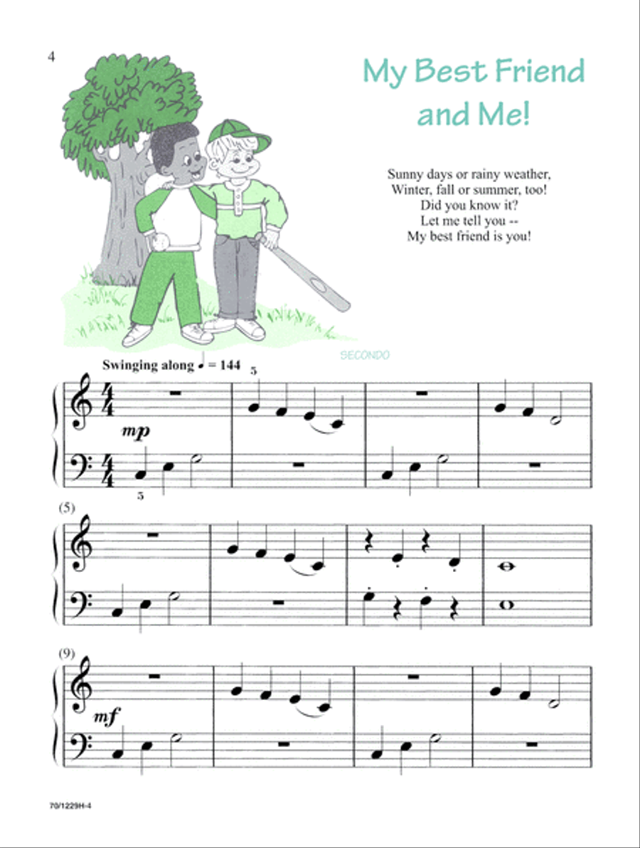 Noona Comp Piano Four Hand Duet Level 1 (Digital Download) Piano Method scores gallery preview page 4
