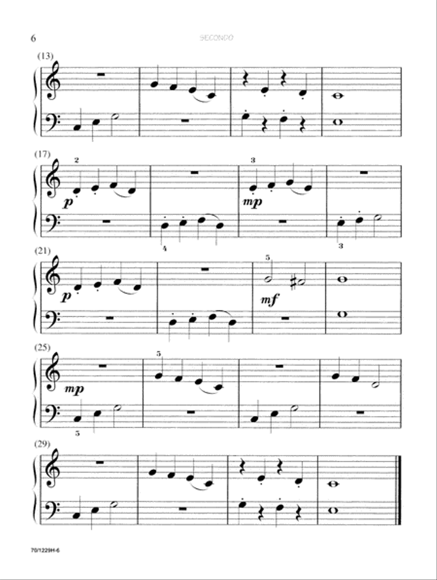 Noona Comp Piano Four Hand Duet Level 1 (Digital Download) Piano Method scores gallery preview page 6