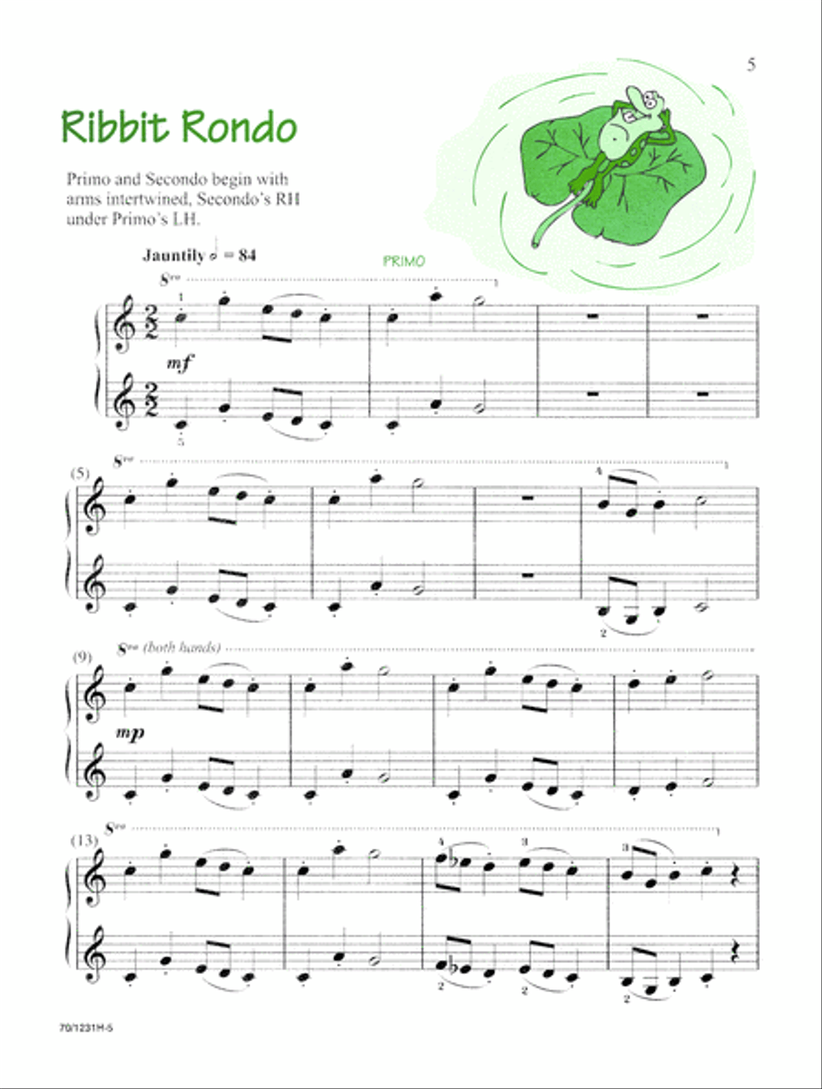 Noona Comp Piano Four Hand Duet Level 2 (Digital Download) Piano Method scores gallery preview page 5