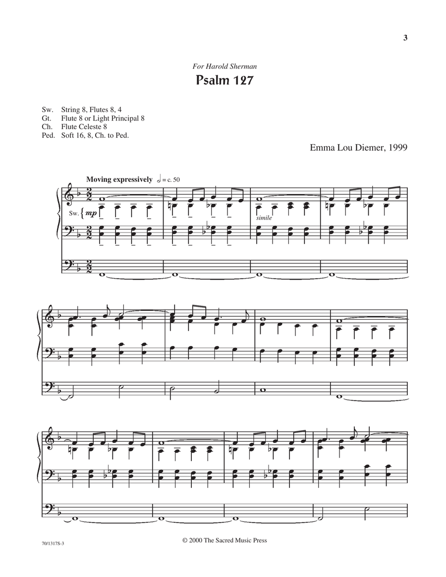 Psalm Interpretations for Organ, Volume 1 (Digital Download) Organ scores gallery preview page 3