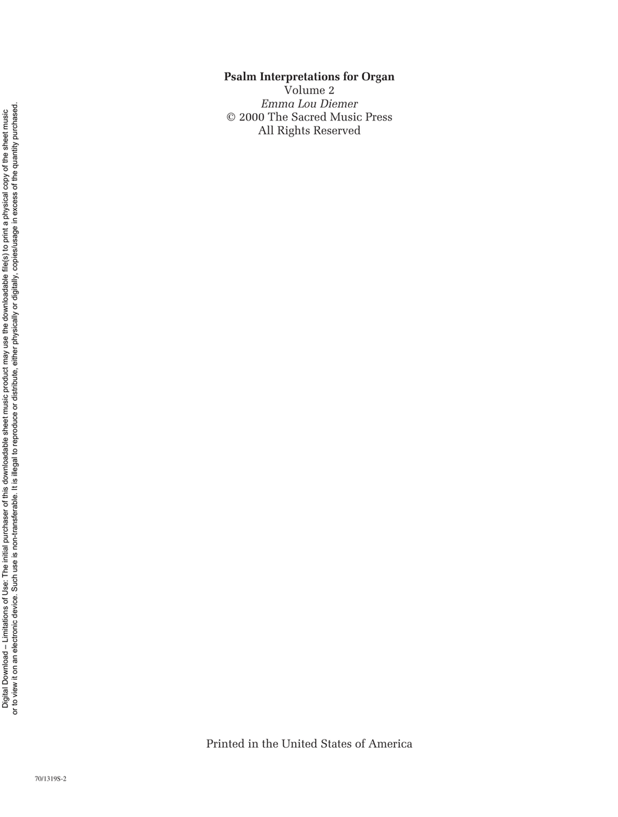 Psalm Interpretations for Organ, Volume 2 Organ scores gallery preview page 4