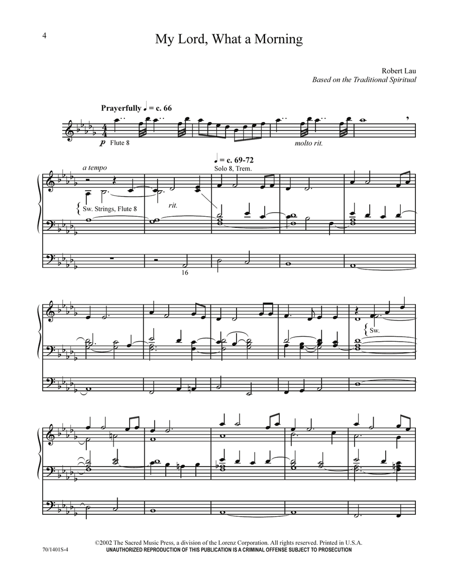 Three Preludes on American Hymns (Digital Download) Organ scores gallery preview page 4