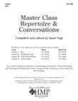 Master Class Repertoire & Conversations - Vol. 1 (Digital Download)