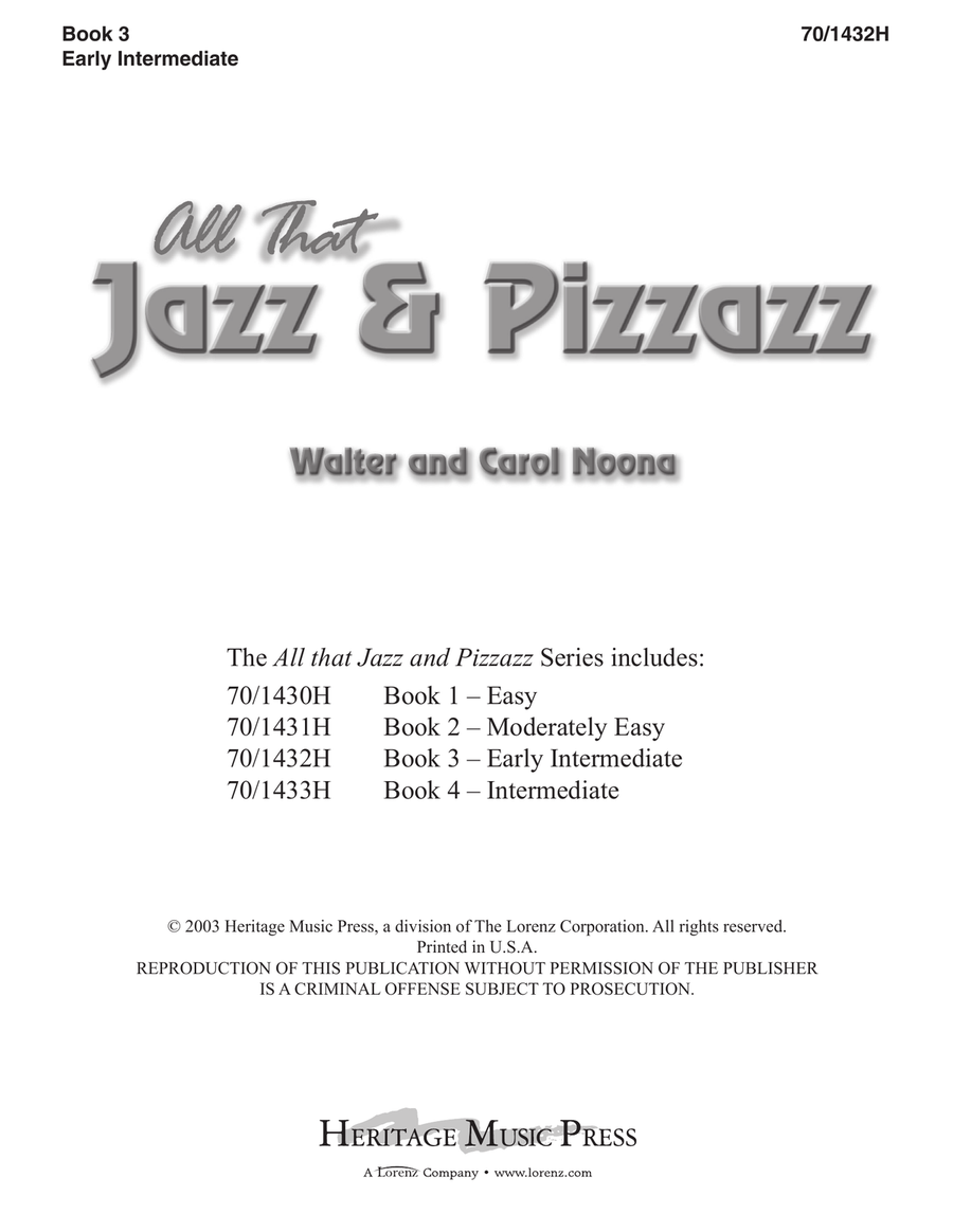 All That Jazz and Pizzazz - Book 3 (Digital Download) Piano Solo scores gallery preview page 1