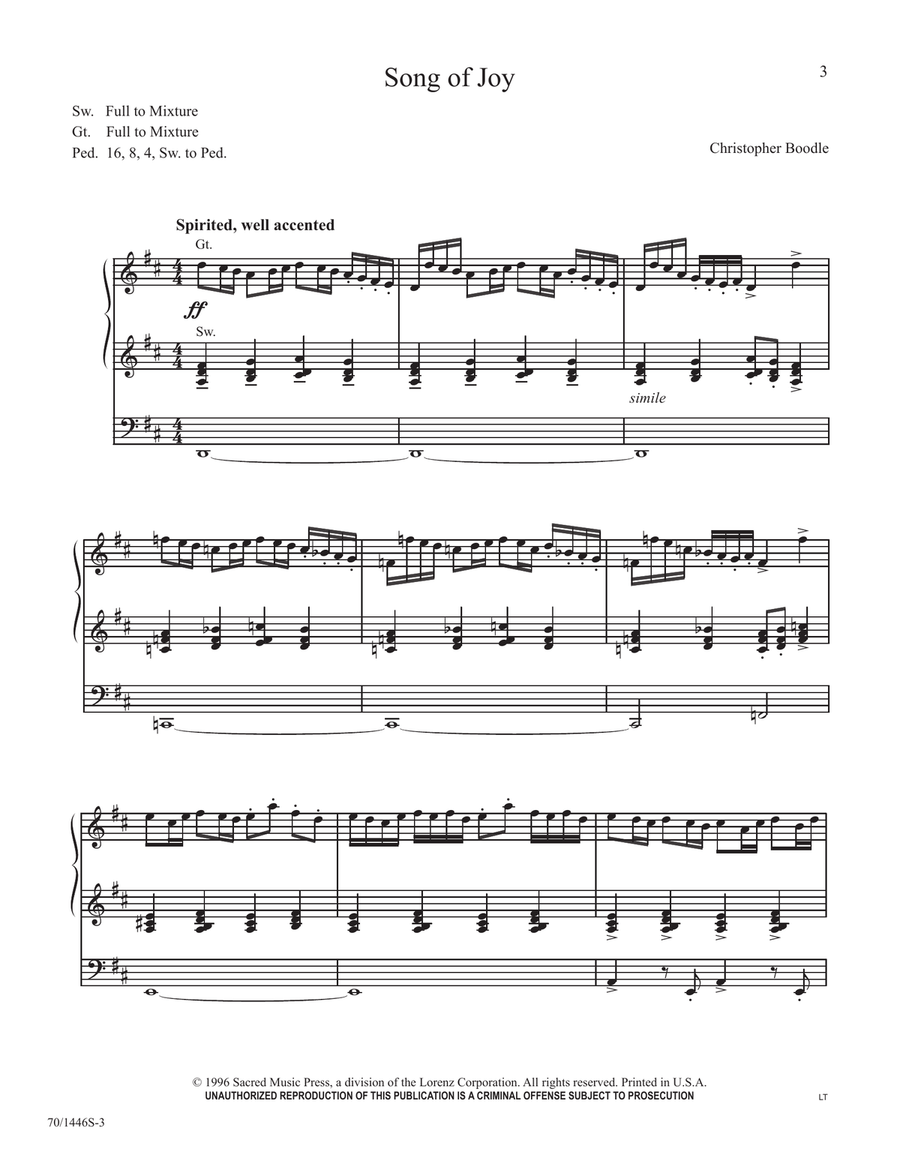 A Treasury of Festive Music for Organ (Digital Download) Organ scores gallery preview page 3