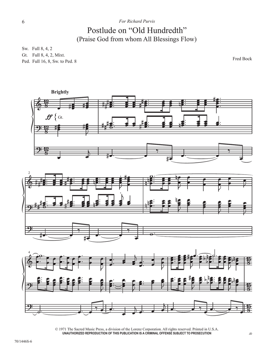 A Treasury of Festive Music for Organ (Digital Download) Organ scores gallery preview page 6