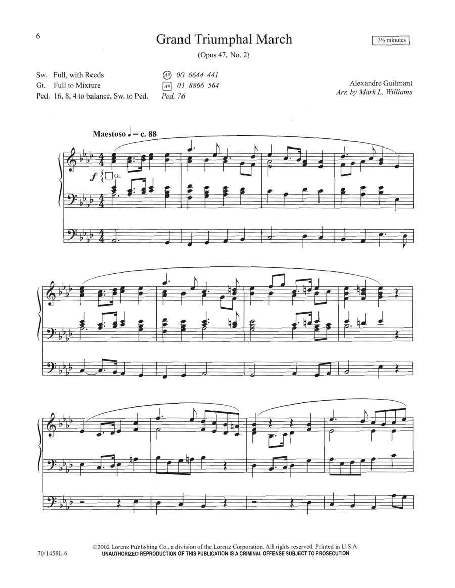 Pedals and Pipes for Postludes and Praise (Digital Download) Organ scores gallery preview page 6