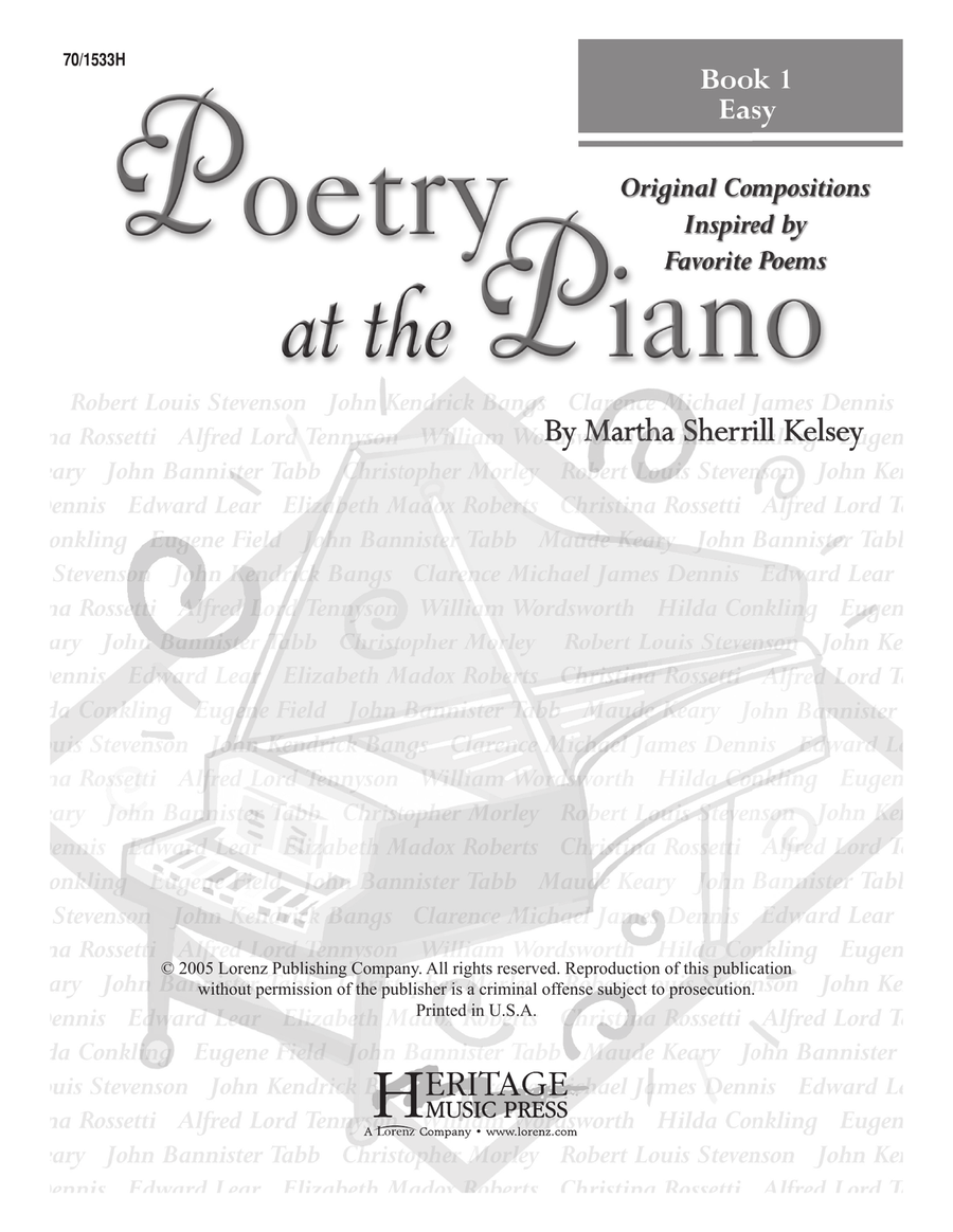 Poetry at the Piano - Book 1, Easy (Digital Download) Piano Solo scores gallery preview page 1