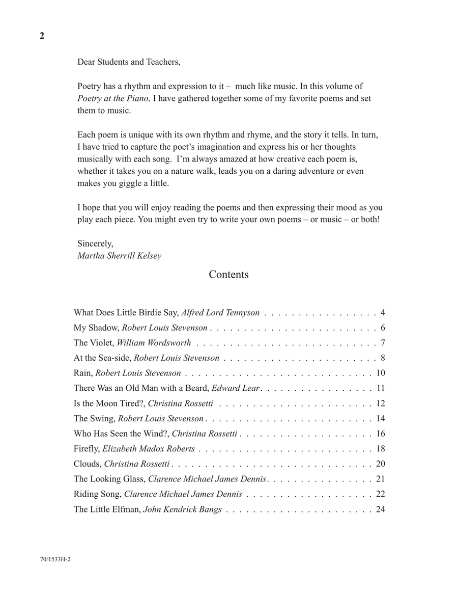 Poetry at the Piano - Book 1, Easy (Digital Download) Piano Solo scores gallery preview page 2
