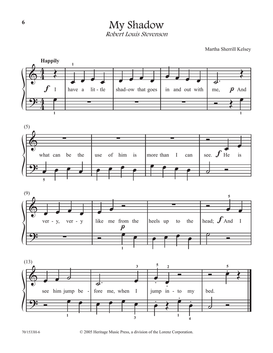 Poetry at the Piano - Book 1, Easy (Digital Download) Piano Solo scores gallery preview page 6