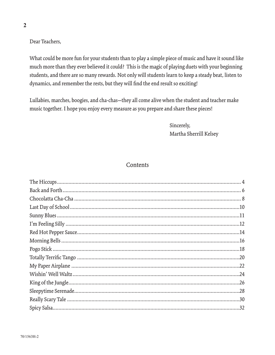 Martha 'n Me - Duet Book 1, Easy (Digital Download) Piano Duet scores gallery preview page 2