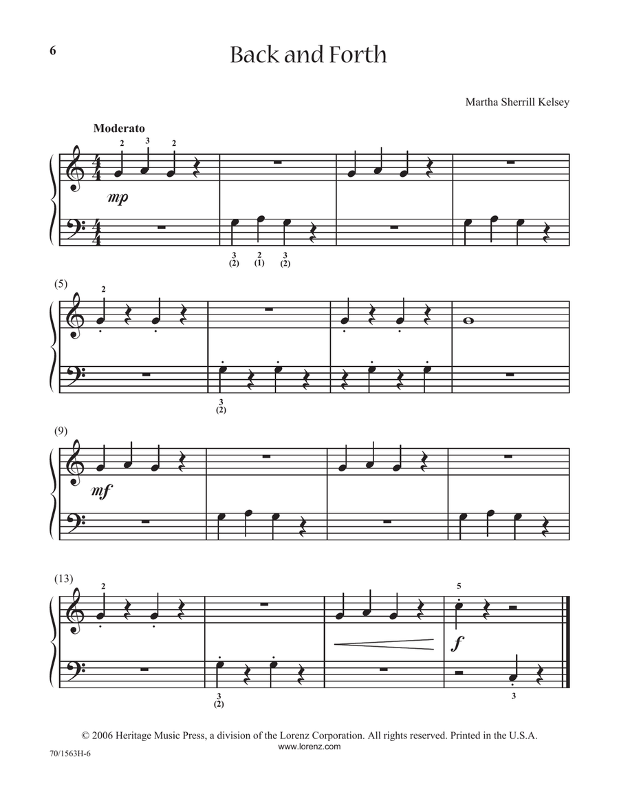 Martha 'n Me - Duet Book 1, Easy (Digital Download) Piano Duet scores gallery preview page 6