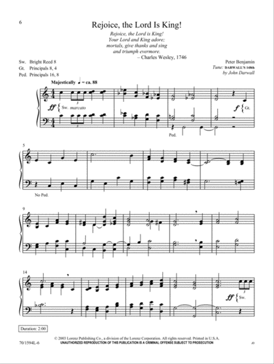 Alleluia! Alleluia! (Digital Download) Organ scores gallery preview page 6