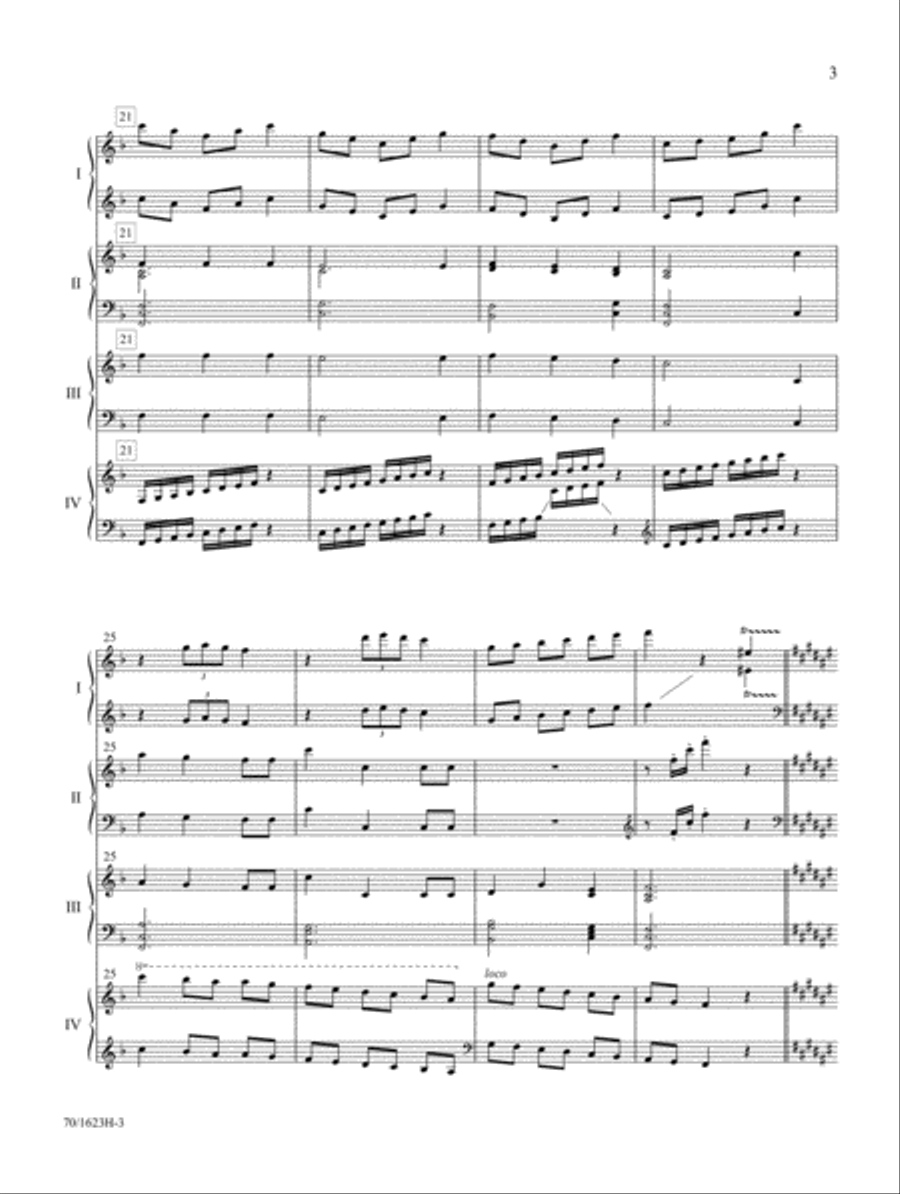 We Wish You a Merry Christmas (Digital Download) Piano scores gallery preview page 3