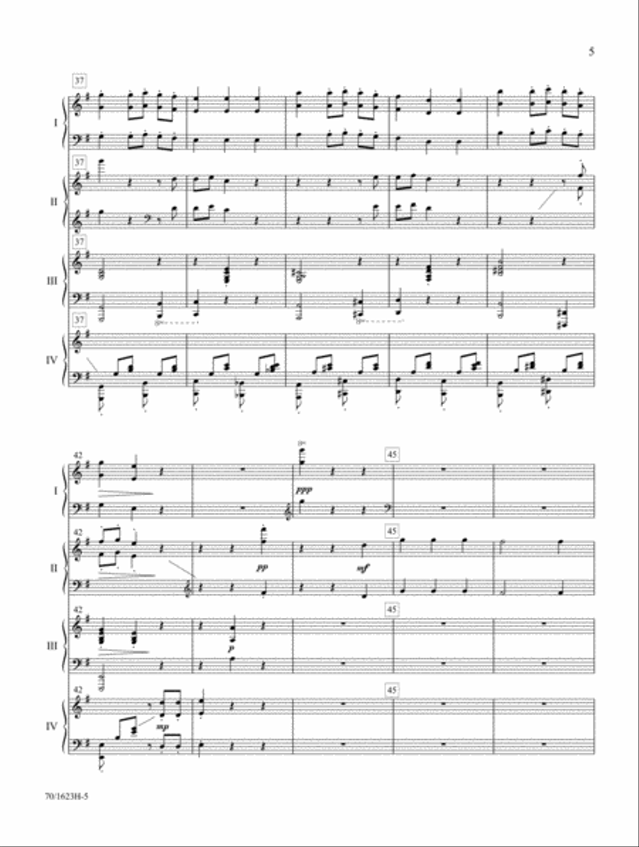 We Wish You a Merry Christmas (Digital Download) Piano scores gallery preview page 5