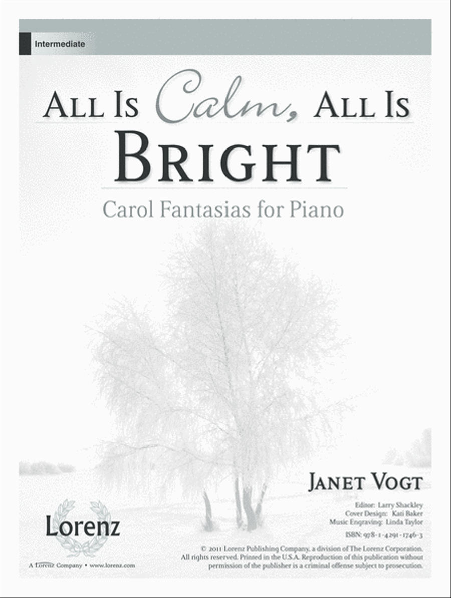 All Is Calm, All Is Bright (Digital Download) Piano Solo scores gallery preview page 1
