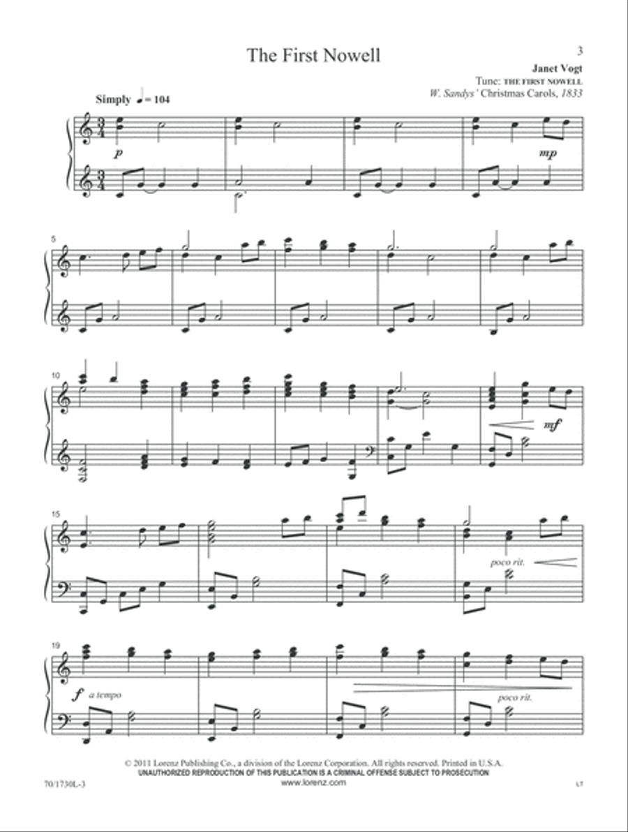 All Is Calm, All Is Bright (Digital Download) Piano Solo scores gallery preview page 3