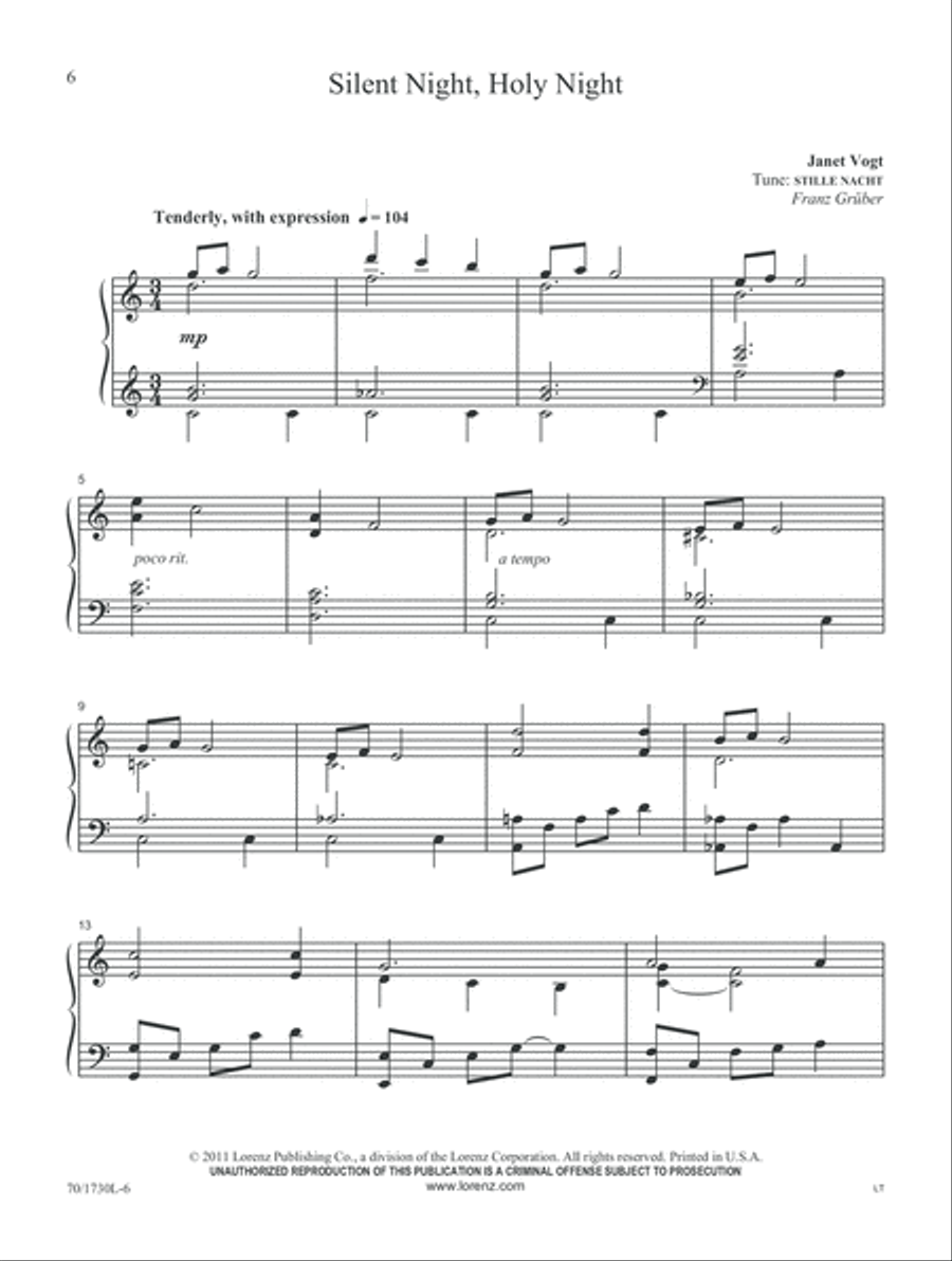 All Is Calm, All Is Bright (Digital Download) Piano Solo scores gallery preview page 6