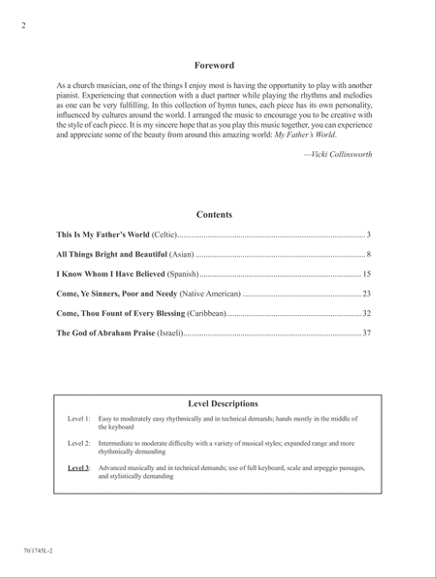 My Father's World (Digital Download) Piano Duet scores gallery preview page 2