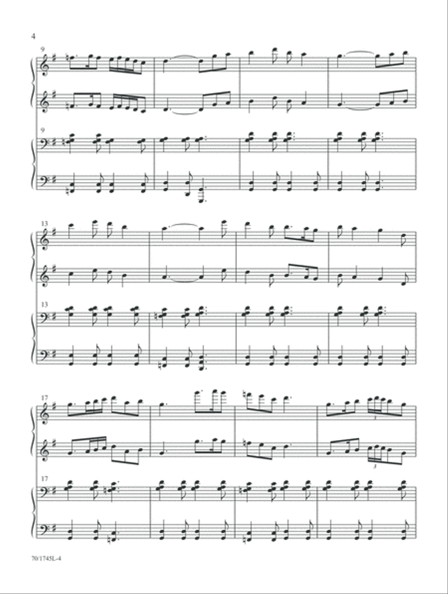 My Father's World (Digital Download) Piano Duet scores gallery preview page 4