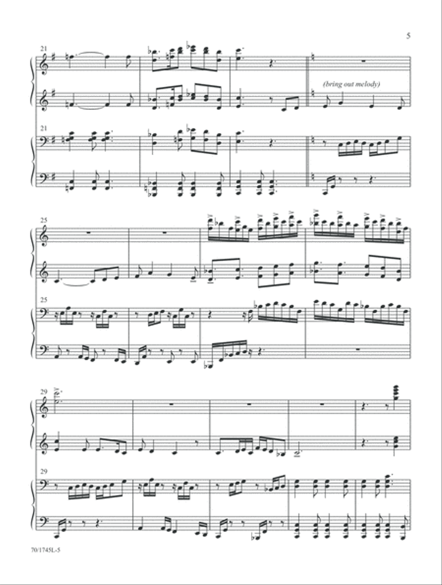 My Father's World (Digital Download) Piano Duet scores gallery preview page 5