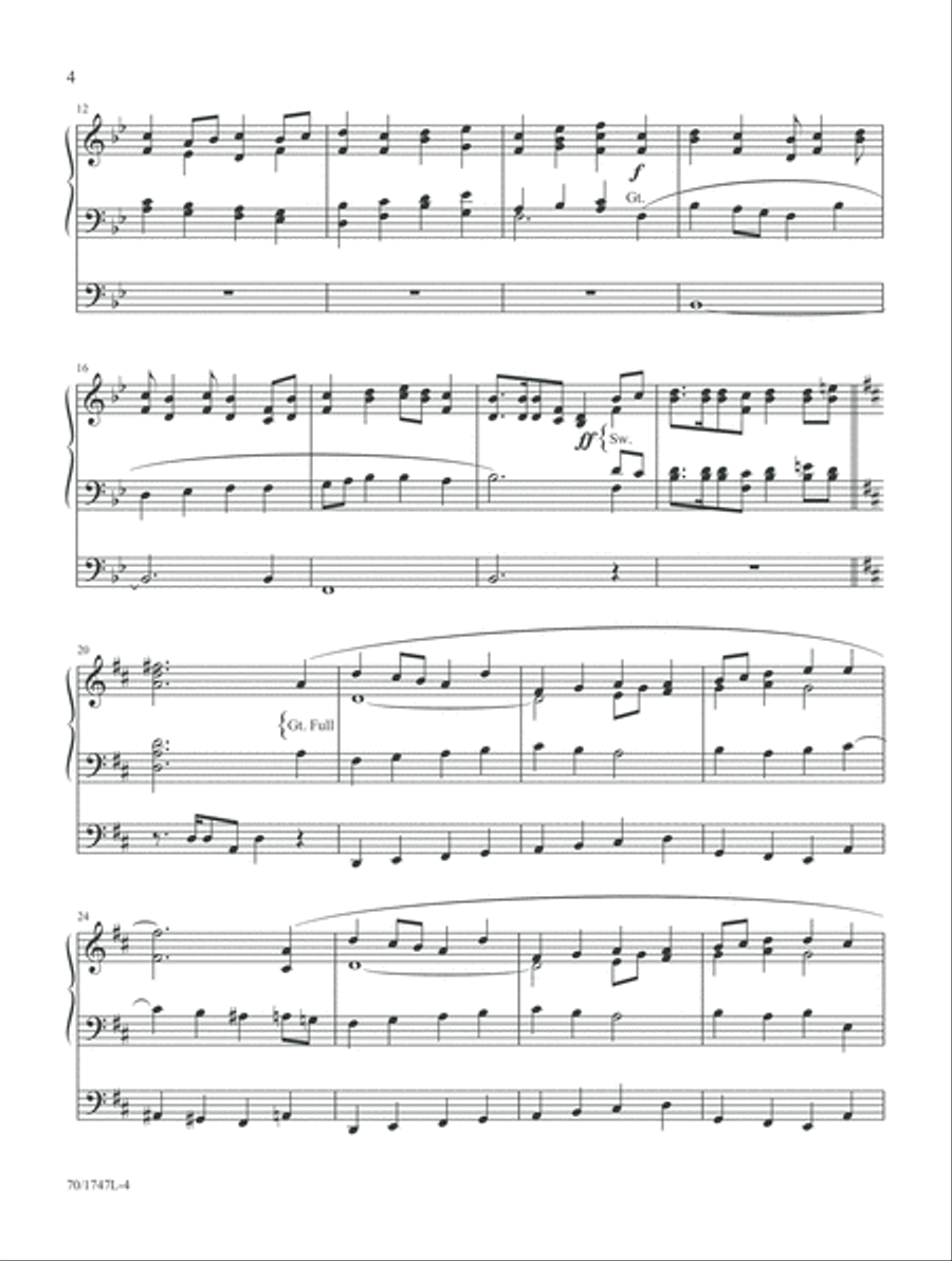 All Glory, Laud and Honor (Digital Download) Organ scores gallery preview page 4