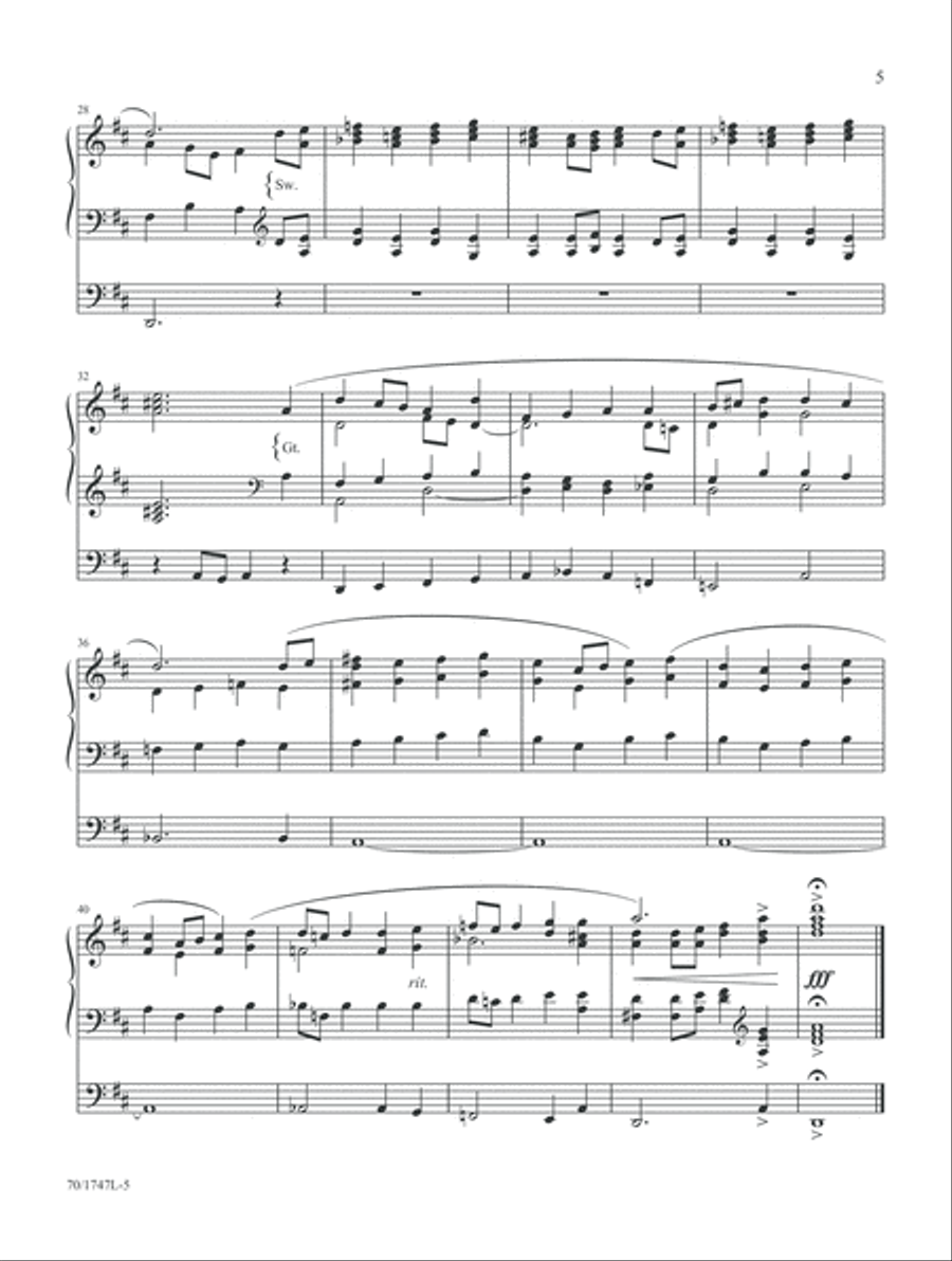 All Glory, Laud and Honor (Digital Download) Organ scores gallery preview page 5