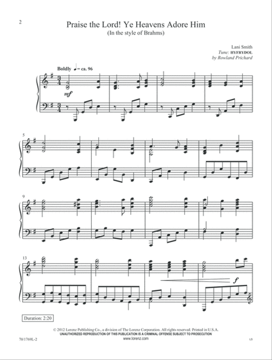 A Classical Touch (Digital Download) Piano Solo scores gallery preview page 2