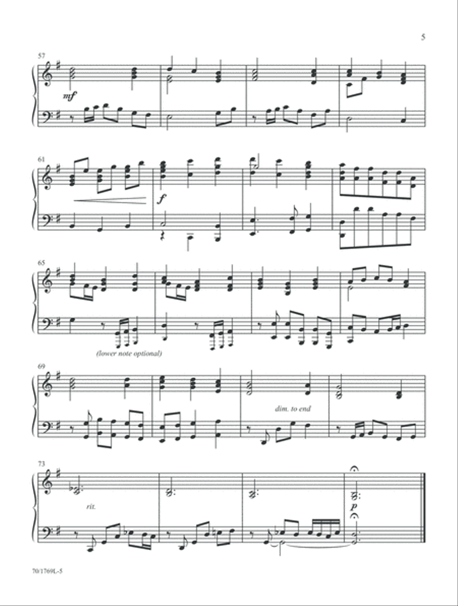 A Classical Touch (Digital Download) Piano Solo scores gallery preview page 5