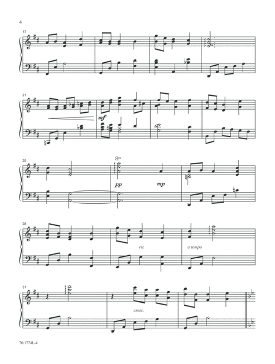 Faith, Hope, and Love (Digital Download) Piano Solo scores gallery preview page 4