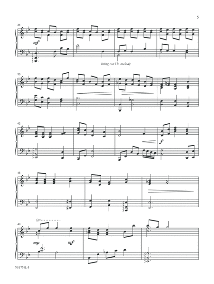 Faith, Hope, and Love (Digital Download) Piano Solo scores gallery preview page 5