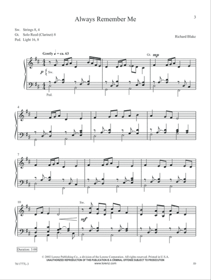 The Eucharist (Digital Download) Organ scores gallery preview page 3