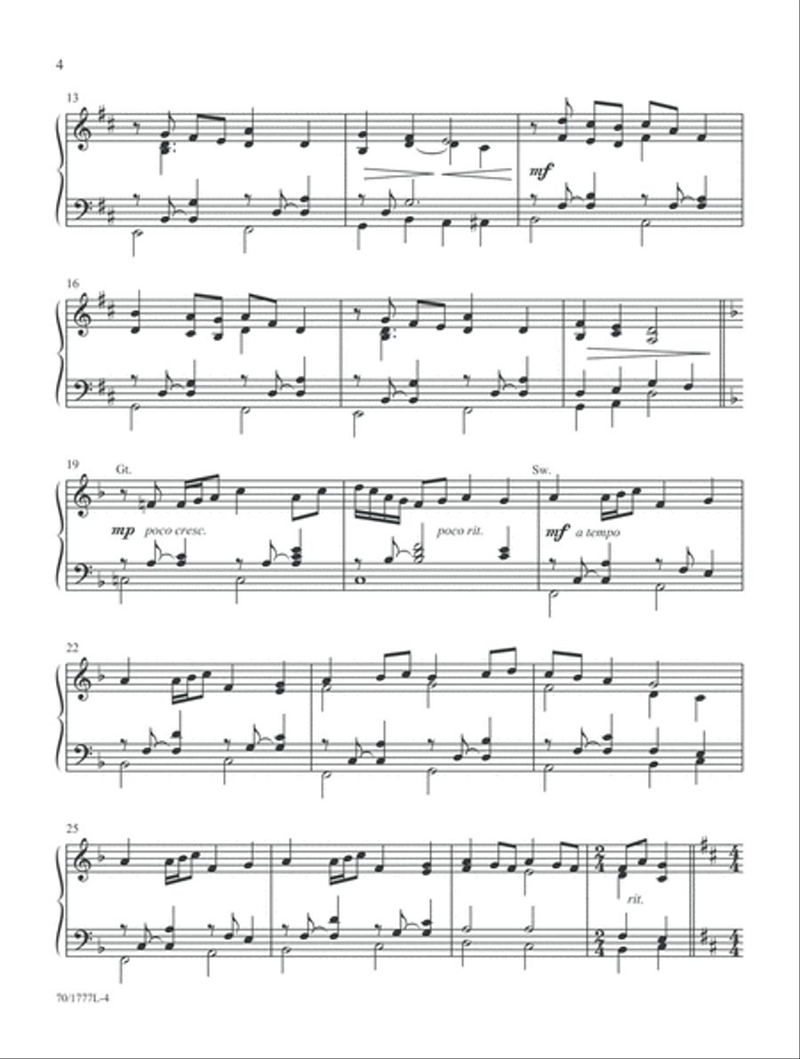 The Eucharist (Digital Download) Organ scores gallery preview page 4