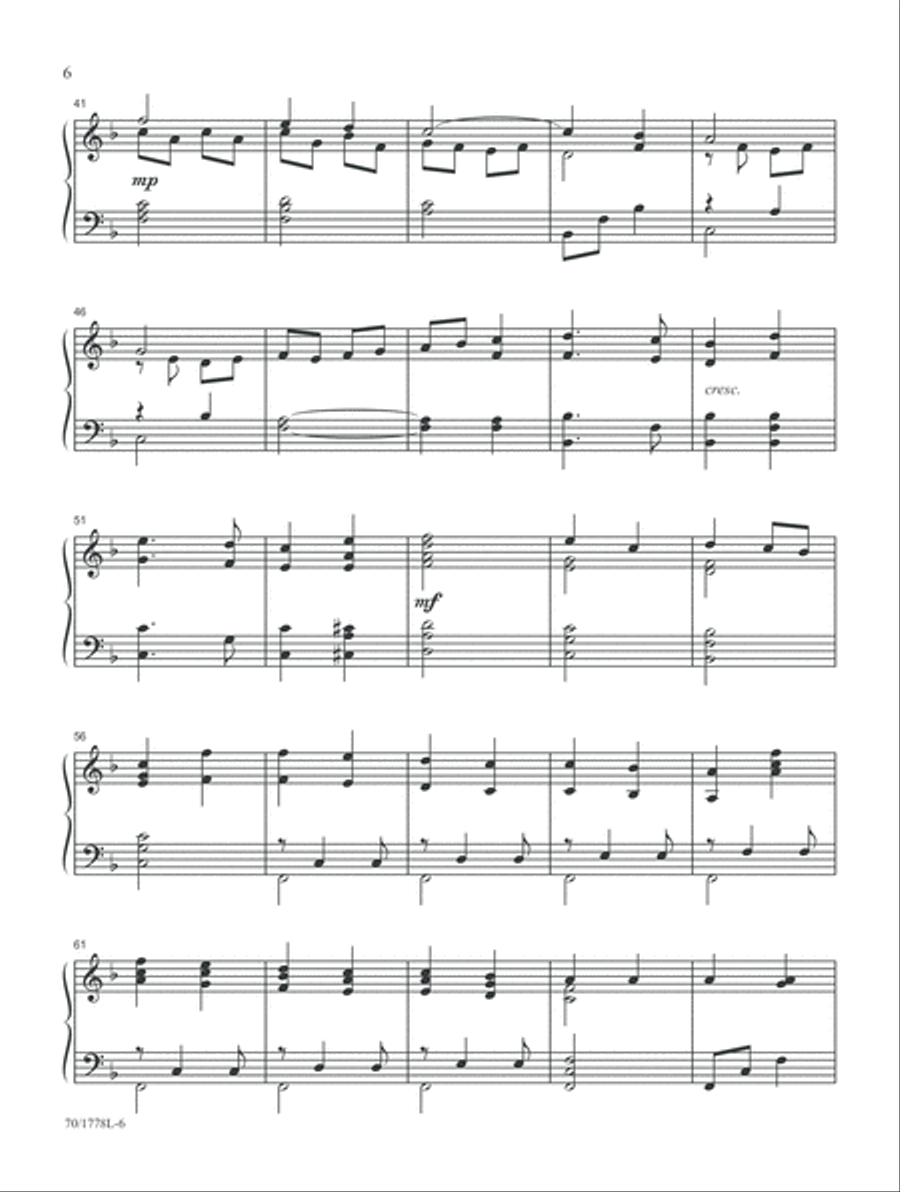 Let Heaven and Nature Sing (Digital Download) Piano Solo scores gallery preview page 6
