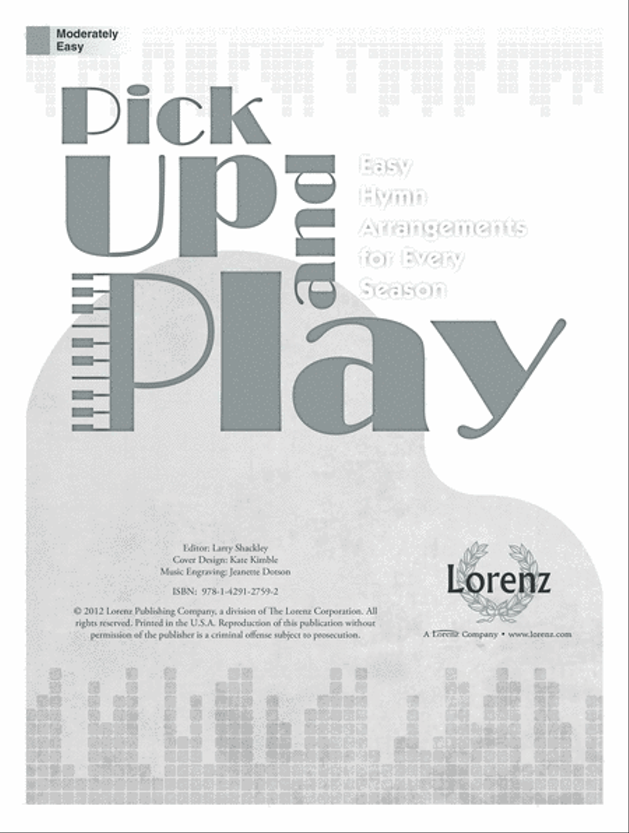 Pick Up and Play (Digital Download) Piano Solo scores gallery preview page 1