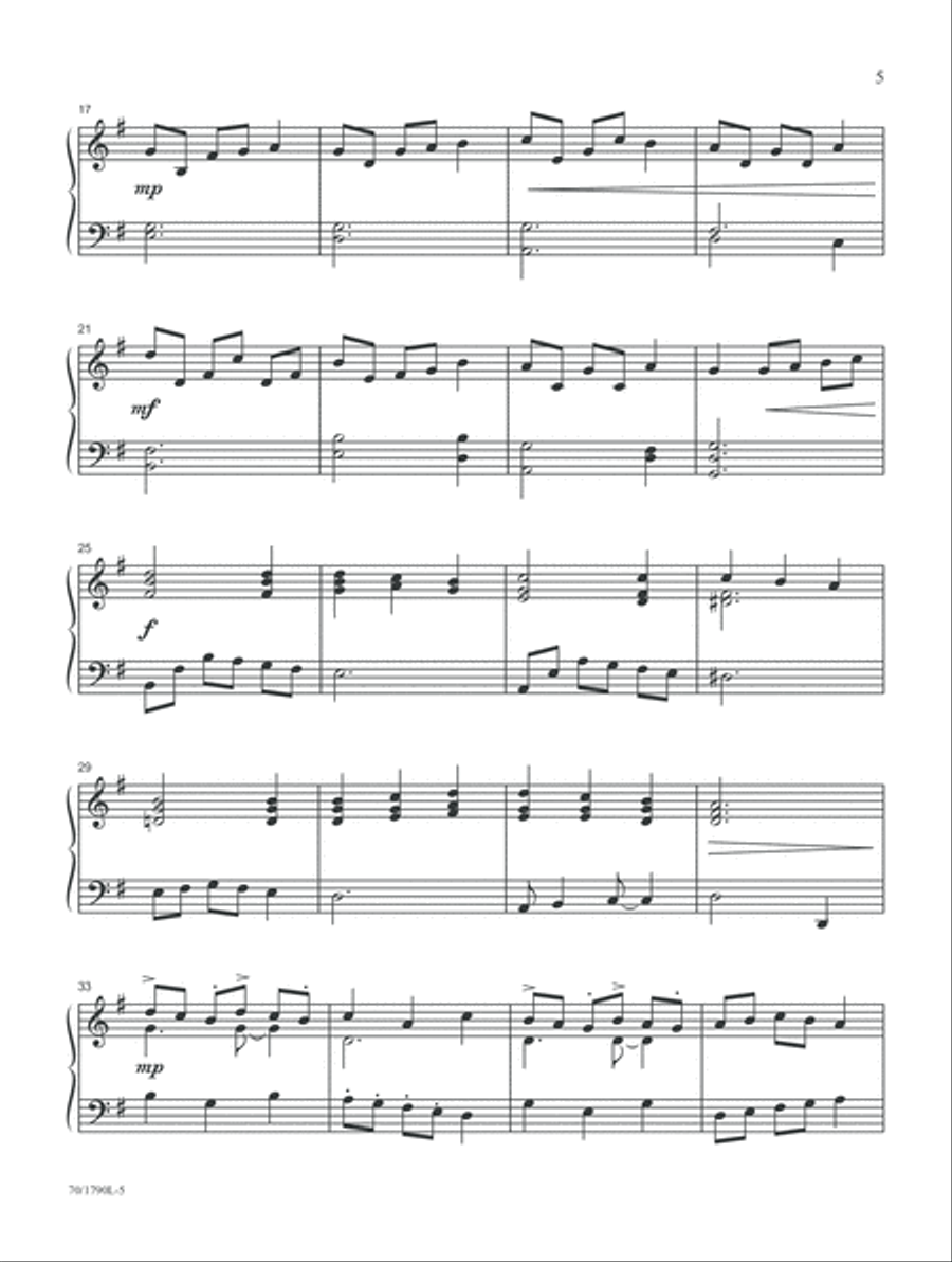 Pick Up and Play (Digital Download) Piano Solo scores gallery preview page 5