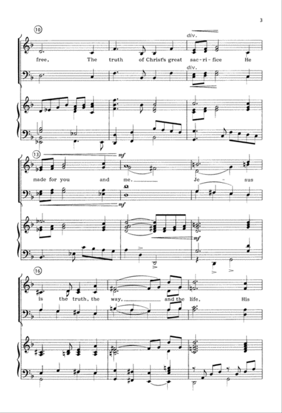 You Shall Know the Truth (Digital Download) 4-Part scores gallery preview page 3