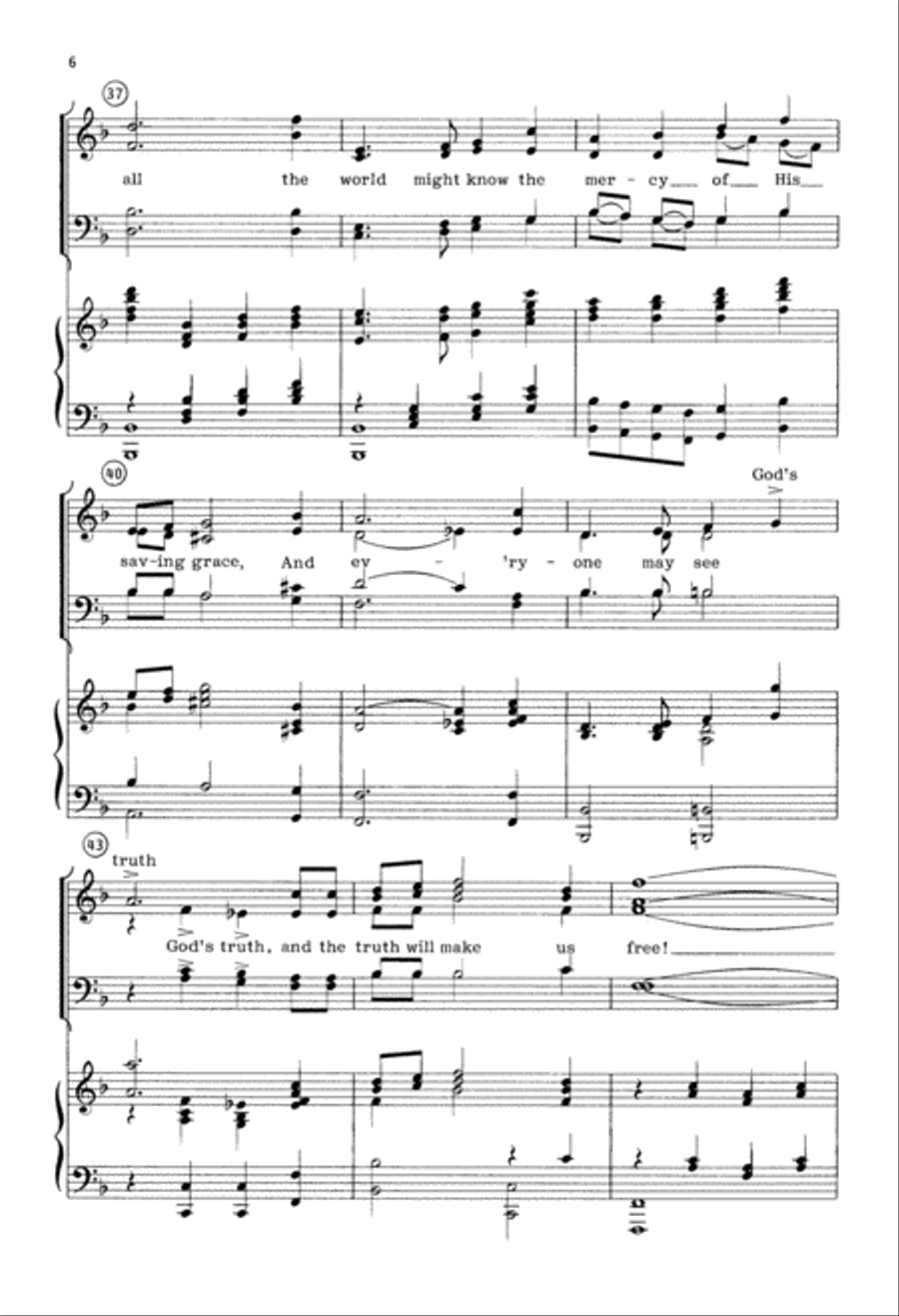You Shall Know the Truth (Digital Download) 4-Part scores gallery preview page 6