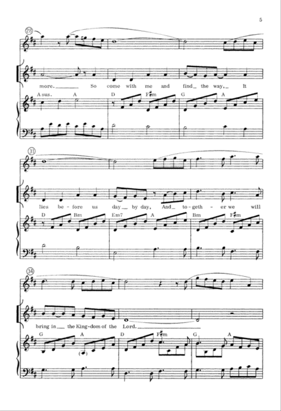The Kingdom of the Lord (Digital Download) 2-Part scores gallery preview page 5