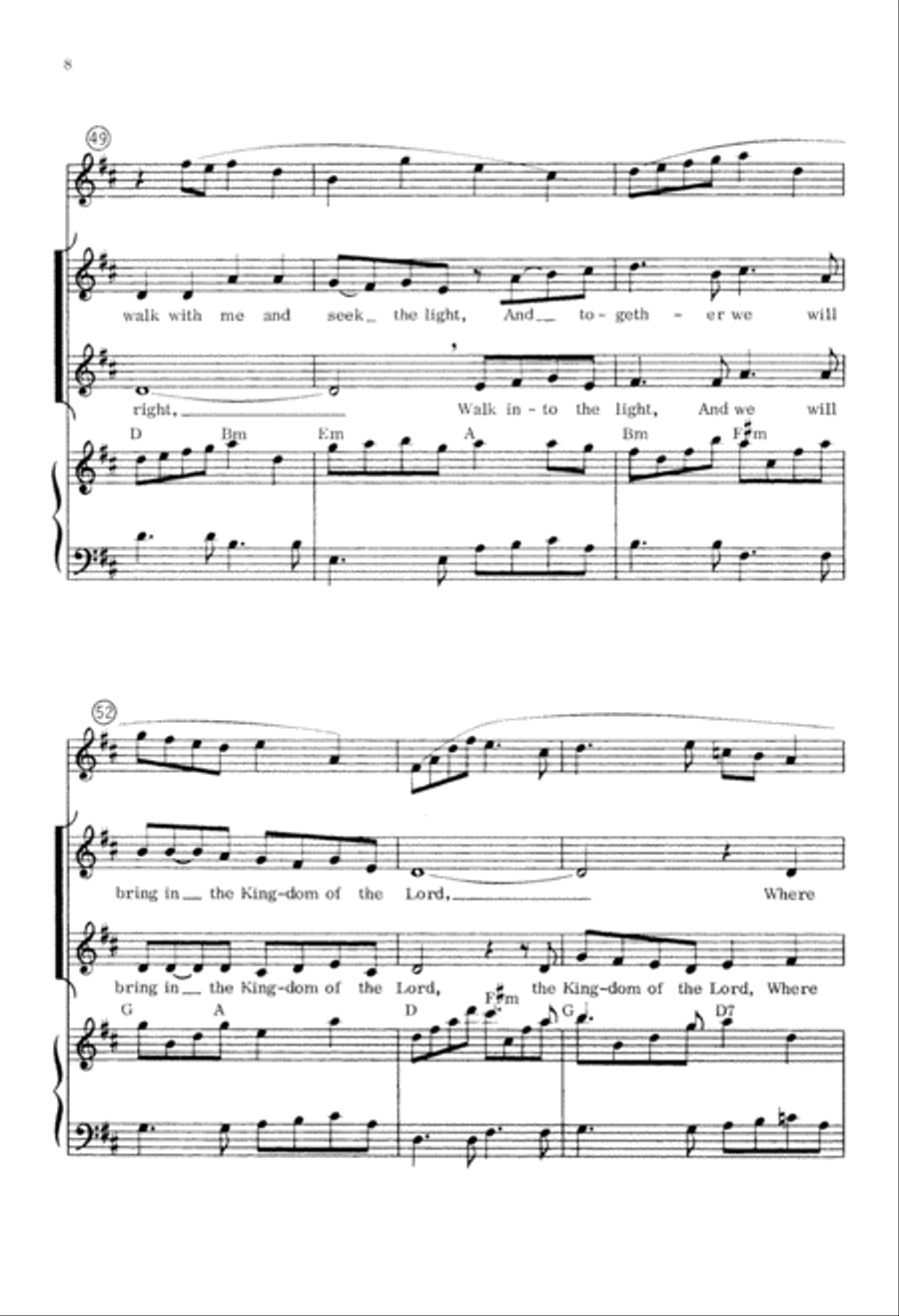 The Kingdom of the Lord (Digital Download) 2-Part scores gallery preview page 8