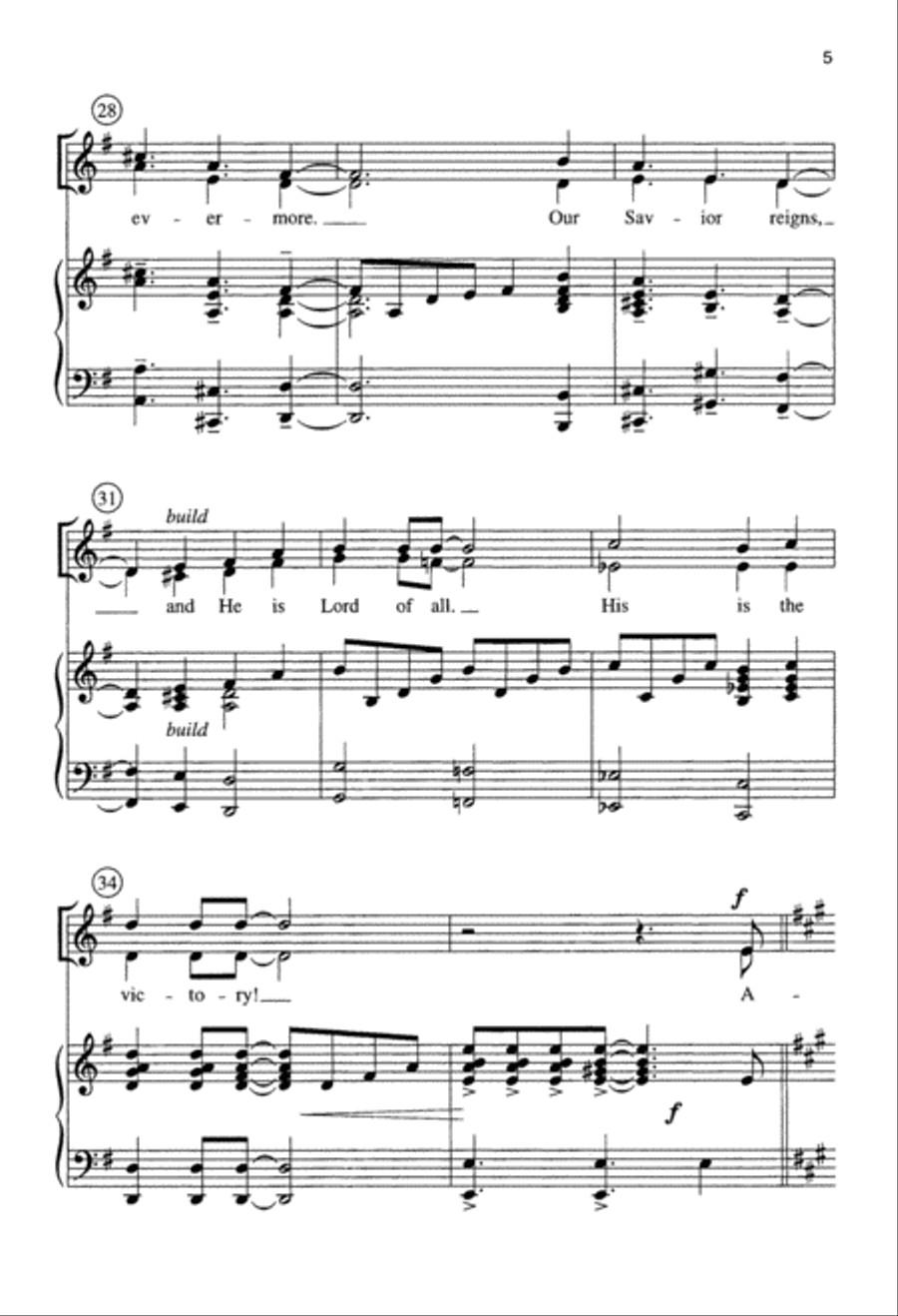 Alive Today! (Digital Download) Unison Choir scores gallery preview page 5