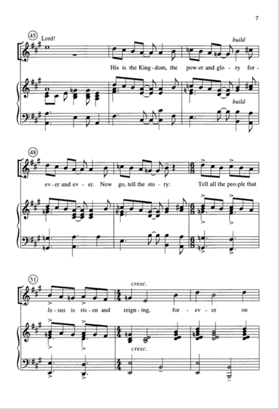 Alive Today! (Digital Download) Unison Choir scores gallery preview page 7