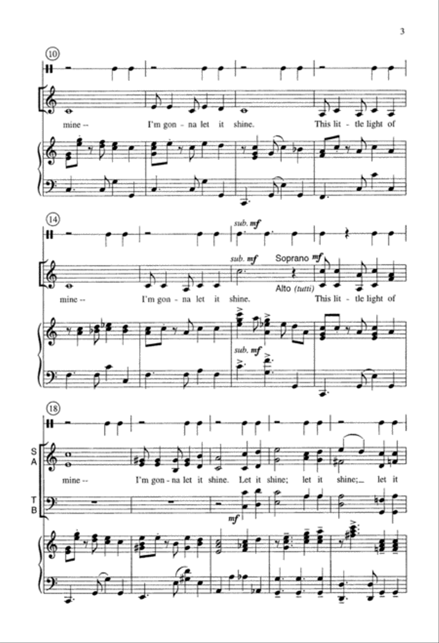 This Little Light (Digital Download) 4-Part scores gallery preview page 3