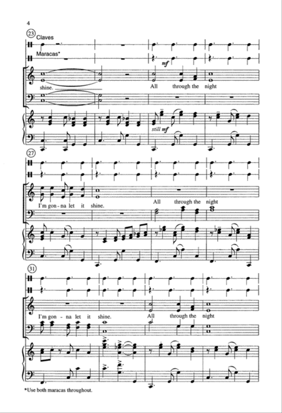 This Little Light (Digital Download) 4-Part scores gallery preview page 4