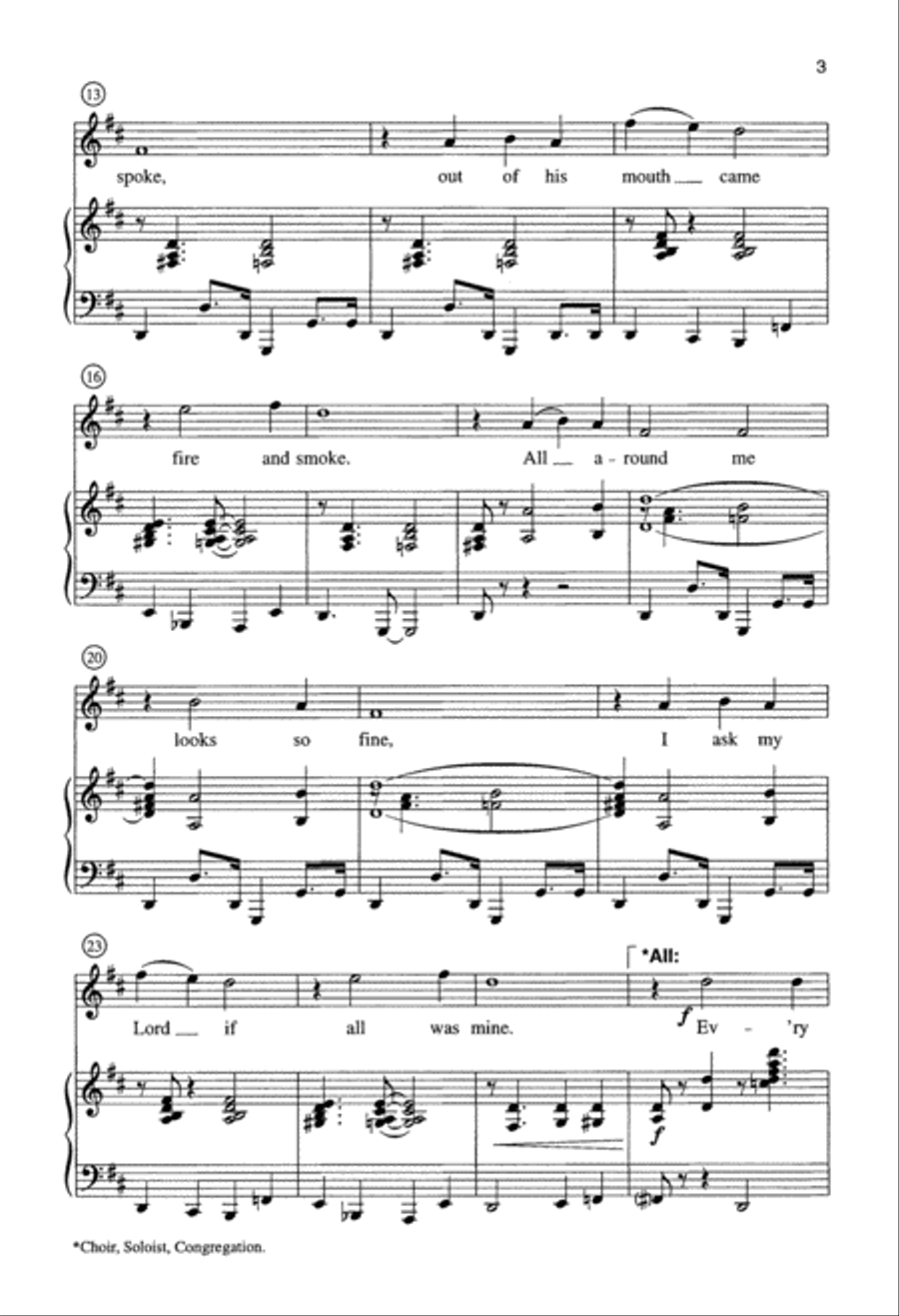 Every Time I Feel the Spirit (Digital Download) Unison Choir scores gallery preview page 3