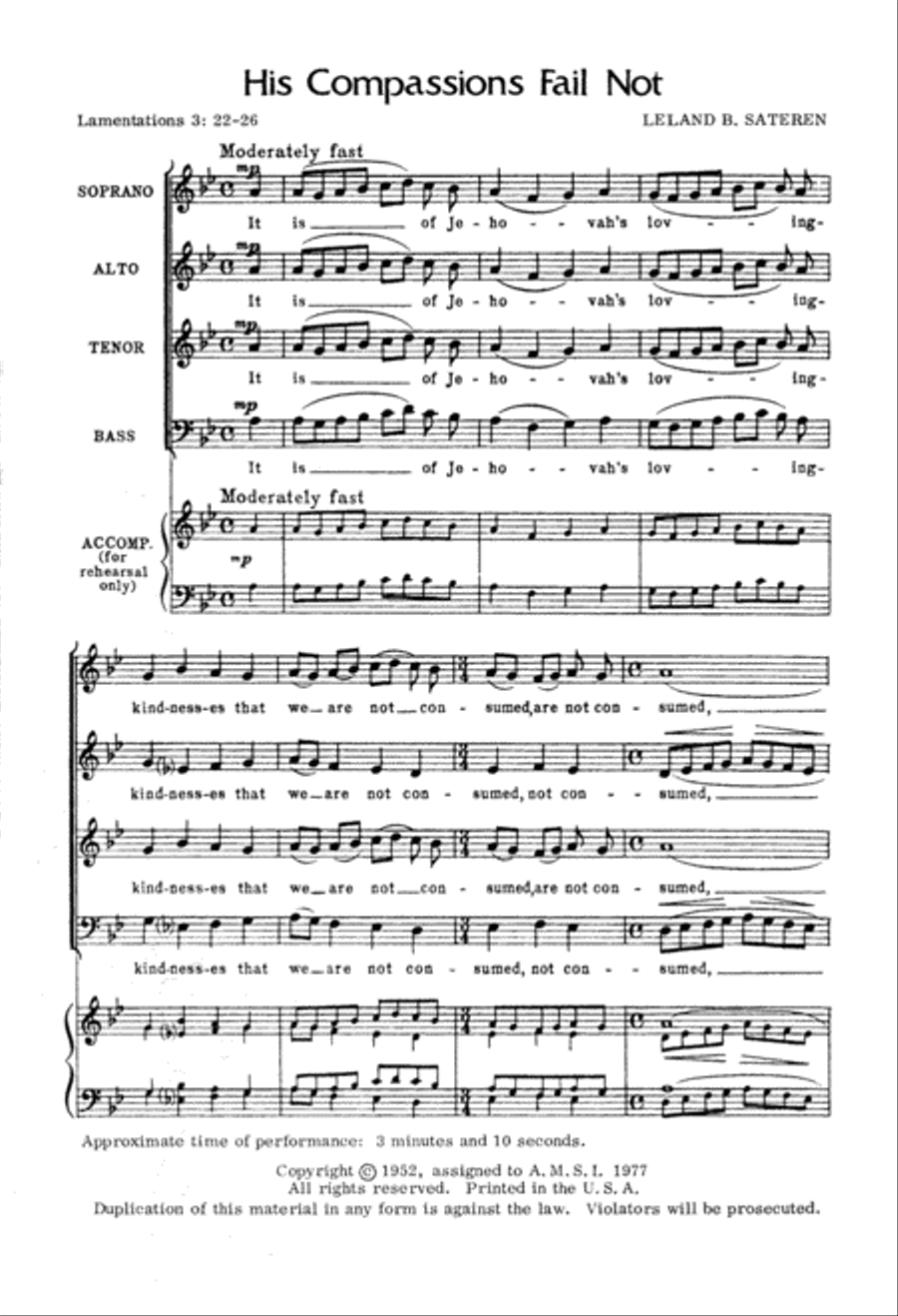 His Compassions Fail Not (Digital Download) Divisi scores gallery preview page 2
