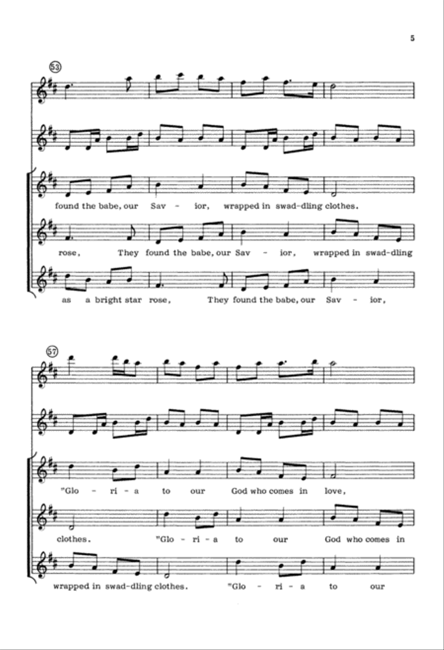 Carol of the Little Shepherd (Digital Download) SSA scores gallery preview page 5