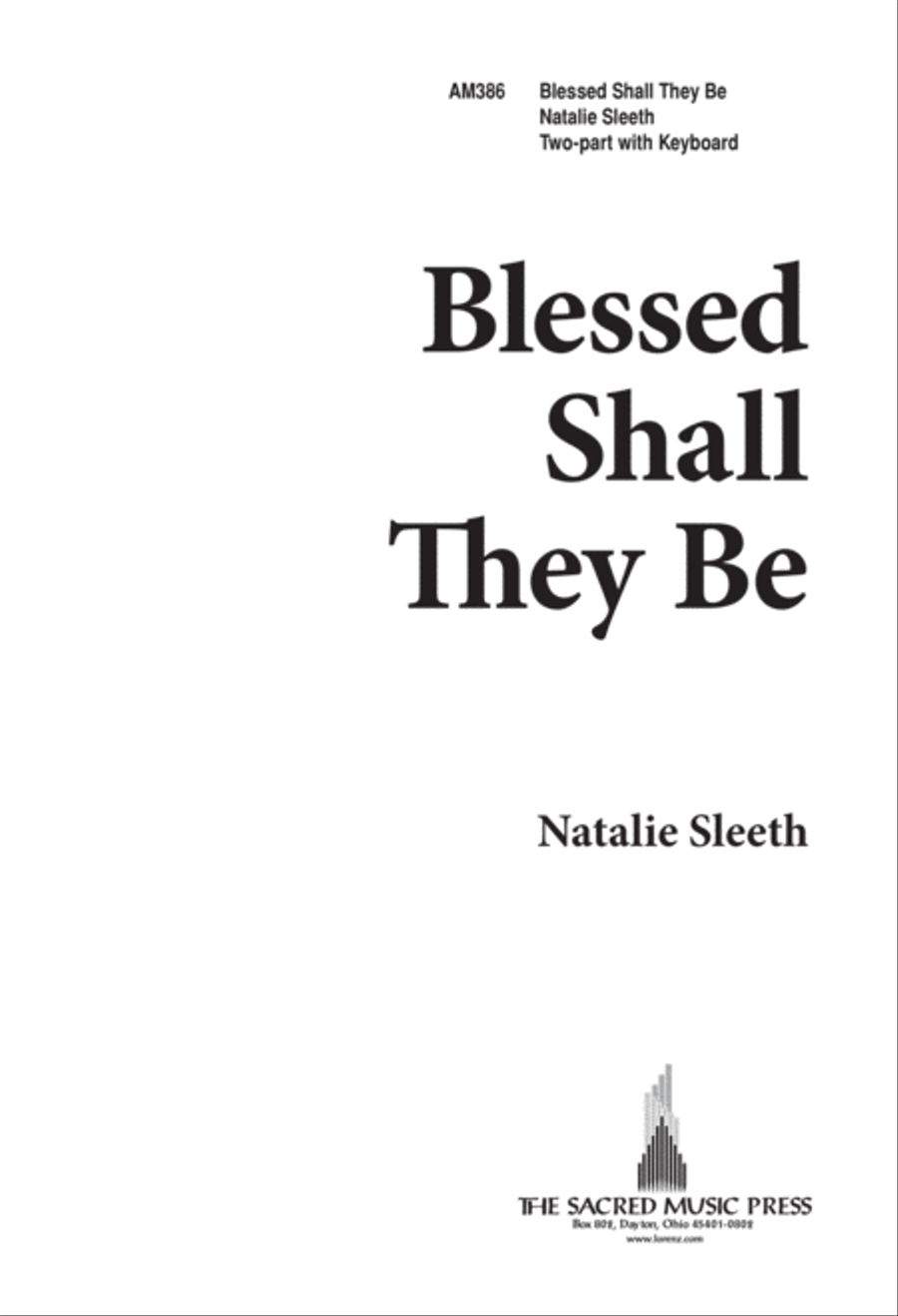 Blessed Shall They Be (Digital Download) 2-Part scores gallery preview page 1